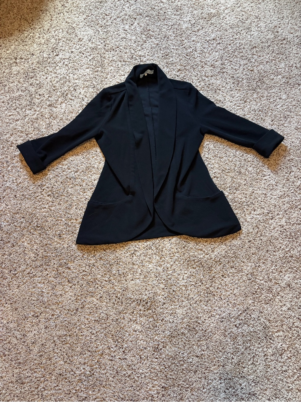 Black Open-Front Women's Jacket